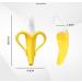 Organic BPA-Free Banana Teether for Baby Teething Relief | Soft Silicone Baby Toothbrush Toy | Soothes Sore Gums | Oral Hygiene for Infants & Toddlers - Buy Online on SooperMarket.com