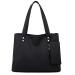 WITERY Women's Oxford Nylon Tote Bags Waterproof Large Shoulder Bag Handbags Black 1