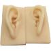 Silicone Ear Template - 1 Pair Silicone Ear Acupuncture Practical Model - Earmold Artificial Ear Simulation for Acupuncture Studs Earring Earlier