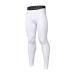 ARSUXEO Men's Compression Tights Running Pants Baselayer Legging K3 White Medium