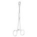 Professional Surgical Steel Sponge Tweezers Stainless Steel Round Mouth Closed Jaw Clamps Tongue Septum Lip-shaped Eyebrows Without Slotted Pliers Body Piercing