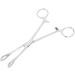 Professional Surgical Steel Sponge Tweezers Stainless Steel Round Mouth Closed Jaw Clamps Tongue Septum Lip-shaped Eyebrows Without Slotted Pliers Body Piercing - Buy Online on SooperMarket.com