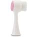 Gymqian Manual Facial Cleansing Brush - 2 in 1 Exfoliating Silicone Pad & Nylon Bristles for Cosmetic Removal - Pink, Non-Electric Dual Brush - Buy Online on SooperMarket.com