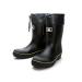 Rain Boots for Men, Waterproof PVC Rubber Boots Mens Garden Boots, Comfort Mid-Calf Lightweight Adjustable Raining Shoes, Elastic Chelsea Ankle Rain Boots Fishing Shoes for Yard Farm Outdoor Work 10.5 Black-yellow