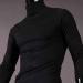 Men's Slim Fit Black Turtleneck Sweater | Casual Long Sleeve Top | Breathable & Cozy | Medium - Buy Online on SooperMarket.com