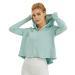 G4Free Women's UV Protection Jacket SPF Long Sleeve UPF 50+ Hiking Cropped Sun Shirt Quick Dry Running Fishing Hoodie Surf Spray Small