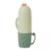 Magideal 5x travel toothbrush cup portable toothpaste holder cute towel storage box with lid raccoon for on the go