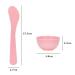 9 Pieces Mini Plastic Facial Mask Mixing Bowl Set - DIY Skincare Tool Kit with Stirring Spatula | Perfect for Home Beauty & Salon Use - Pink - Buy Online on SooperMarket.com