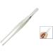 GADULU 5.5 Silver Tone Stainless Steel Round Tip Tweezers - Precision Tweezers for Eyebrow Craft & Beauty | International Shipping Available - Buy Online on SooperMarket.com