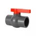 Pondlife PVC Kugelhahn Without Mother 40mm shut-off tap with 2 adhesive muffles for gluing with PVC pipes for pool and pond construction aquaristics inner diameter 40mm