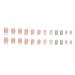 Medium French Glitter White Tip Press on Nails - 24Pcs | Glossy False Nails for Women - W325 - Buy Online on SooperMarket.com