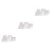 minkissy 3 Pairs Silicone Gel Breathable Socks Foot Protectors for feet Heel Support Socks Insoles for Plantar Heel Insole White Heel Sleeve Heel Support for Plantar Spa