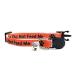 ZACAL Cat Collars with Bell | Worded Cat Collars Please Do Not Feed Me/I Am Microchipped | Safe Quick Release Breakaway Buckle Cat Collars (Orange Please Do Not Feed Me) Orange Please Do Not Feed Me