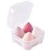 4ct Makeup Sponge Set for Liquid, Cream, and Powder Makeup - Pink Beauty Blender Sponges with Organizer - Buy Online on SooperMarket.com