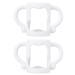 Toddmomy 2pcs Baby Bottle Handle Grip Silicone Baby Bottle Handles Sleeves for Newborn Baby Bottle Accessories White