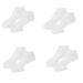 sunroot 4 Pairs Full Foot Moisturizing Anti-Cracking Silicone Socks Foot Protectors to Prevent Heel Dryness Beach Socks White
