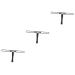 Baluue 3pcs Silver Eyebrow Stencil Roller Brow Measuring Tool Eyebrow Measuring 13.5x7.1cmx3pcs Silverx3pcs