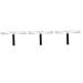 NOLITOY 3 Pcs Eyebrow Shaping Stencil Eyebrow Ruler Stencil Template Stainless Steel Positioning Ruler