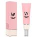 Pore Primer Face Makeup Base  Pink Isolation Cream Invisible Pore  Big Cover Acne Marks  Smooth Skin  Oil Control Moisturizing Essence Concealer Foundation-35g