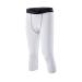 SMATSTYLE compression pants Men Lang Sport-Eggings Running trousers Breathable Functional Pants Tights Sports Pants Fast-drying Training Pants M Whitish-Gray