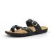 Zullaz- Heidi Orthotic Sandals for Women Stylish everyday footwear with Biomechanical Arch Support and toe strap 9 Black