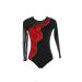 LIUHUO Men's Black Patchwork Gymnastics Leotards Competition Training Suit Can Be Customized Medium Black