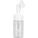 Portable Mousse Foaming Empty Bottle Refillable Travel Dispenser Container for Home Gift(100ML brush head white and transparent) - Buy Online on SooperMarket.com