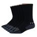 Hanes Men's Socks, X-Temp Performance Crew Socks, 6-Pack 6-12 Black
