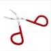 Stainless Steel Scissors Shaped Slant Tip Eyebrow Tweezer for Women - Random Color Beauty Tool - Buy Online on SooperMarket.com