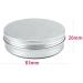 Buy 24-Piece 100ml Silver Aluminum Screw Cap Cans | Empty Cream & Candle Boxes | International Shipping - Buy Online on SooperMarket.com