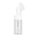 Portable Mousse Foaming Empty Bottle Refillable Travel Dispenser Container for Home Gift(100ML brush head white and transparent)