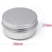 Buy 24-Piece 50ml Silver Aluminum Screw Cap Containers - Perfect for Cosmetics & Creams | Eco-Friendly Storage Solution - Buy Online on SooperMarket.com
