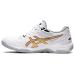 ASICS Men's Gel-Rocket 10 Court Shoes 10.5 White/Pure Gold