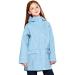 SOLOCOTE Kids Rain Jacket Hooded Lined Rubber RainCoats for Girls Boys Waterproof Windproof Size 5-14Y 11-12 Years A-light Blue