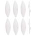 6 Pieces Bird Cuttlebone Toys Parrot Chew Calcium Toy Chewing Cuttlefish Bone with Metal Holder Bird Pet Molar Toy for Parrots Cage Birds Reptiles Tortoises Snails