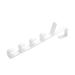 Cabilock 3pcs 5 The Hooks Coat Towel Hat Holders Rack Hangerwhitel Hanging Multifunctional Over Door Plastic medium White