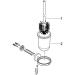 GROHE Essentials 3-in-1 WC Set - Chrome Glass & Metal Bath Accessories | Round & White - International Shipping Available - Buy Online on SooperMarket.com