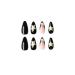 French Tip Press on Nails - White Stars Design, Almond Shape, 24pc Fake Nails for Women - Buy Online on SooperMarket.com