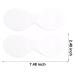 400 Sheets Disposable Non-Woven Eye Mask Paper Cotton Covers for Skincare Spa - White - 7.48 x 2.48 Inch - Buy Online on SooperMarket.com