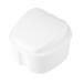 Scooter Cover Battery Denture Storage Box for False Teeth with Filter Screen Dental Device Light Blue (White)