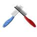 Bahob 1 Pack Deshedding Tool Pet Comb with Long & Short Stainless Steel Teeth Professional Dog Grooming Comb Removing Matted Fur Knots & Tangles Shedding Comb (Random Color)