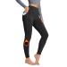 BALEAF Women's Fleece Lined Leggings Ultra Soft Winter Warm Thermal Thick Yoga Pants with Pockets 25" Large Black-25"