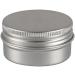 Zeoabsy 50pcs 30ml Silver Aluminum Tins - Empty Screw-Top Containers for Cosmetics Candles & Ointments + Spatulas & Etiquette - Buy Online on SooperMarket.com