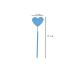 2-Piece Heart Shape Eyelash Extension Mirror Set - Detachable Stainless Steel Lash Inspection Mirror for Makeup - Blue - Buy Online on SooperMarket.com