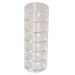 Paylak Storage Stackable Clear Containers 6 for Beads Crafts Findings Small Items 2 Round