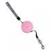 Mioyoow pet dog roller leash mini inserable dog leash 3m automatic retreat dog leash with reflective rope for small dogs and cats pink