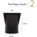 Black Hair Dryer Accessories Kit - 5Pcs Set for Blow Drying with Nozzle, Diffuser, and Replacement Hair Comb - Fits Diameter 4.0cm-4.8cm - Buy Online on SooperMarket.com