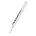 Eybrow tweezers Stainless steel eyelash tweezers antistatic eyelash tweezers straight/curved tongs of volume eyelash tweezers eyelash tweezers for eyelash extensions silver straight