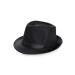 BABEYOND Straw Fedora Hat for Men Panama Trilby Hat Short Brim Summer Sun Hat A-black