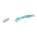 Velvety Skin Women's Razor 6 Blades - Moisturizing Strip - Comfortable Handle - Turquoise Satin - Buy Online on SooperMarket.com